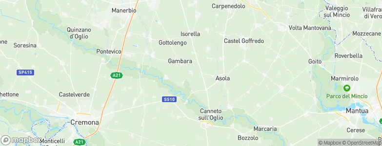 Fiesse, Italy Map