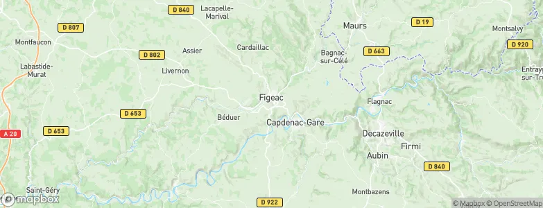 Figeac, France Map
