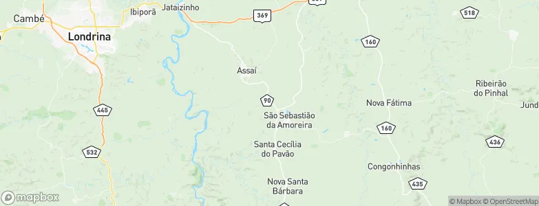 Figueira, Brazil Map