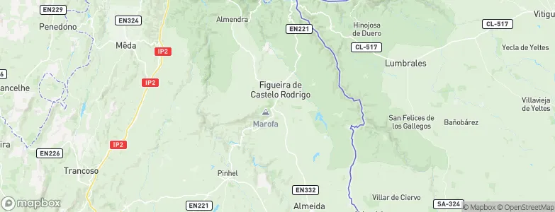 Figueira de Castelo Rodrigo Municipality, Portugal Map