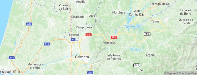 Figueira de Lorvão, Portugal Map