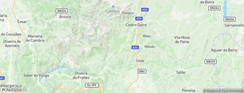 Figueiredo de Alva, Portugal Map