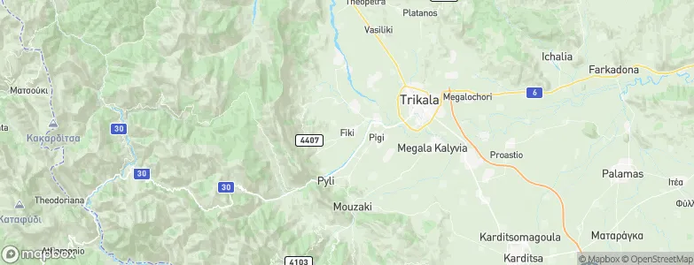 Fíki, Greece Map