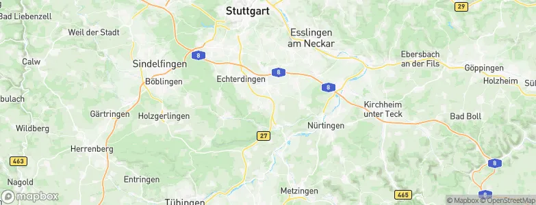 Filderstadt, Germany Map