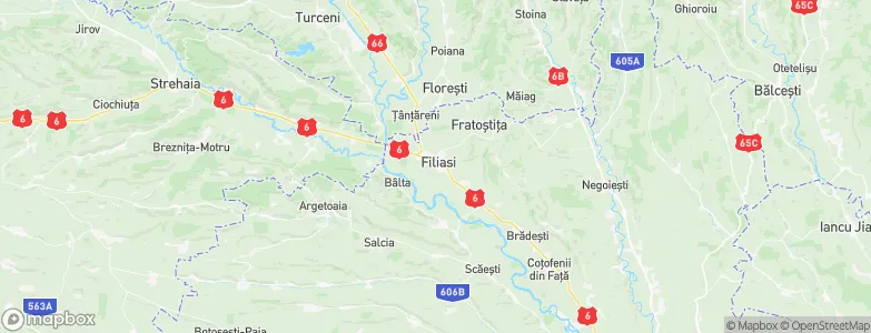 Filiaşi, Romania Map
