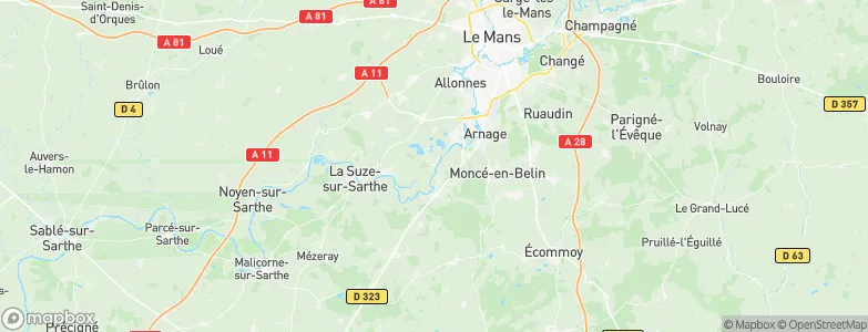Fillé, France Map