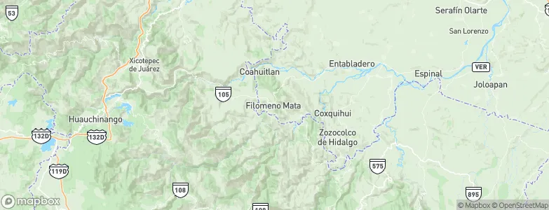 Filomeno Mata, Mexico Map