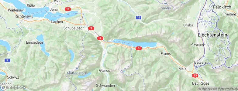 Filzbach, Switzerland Map