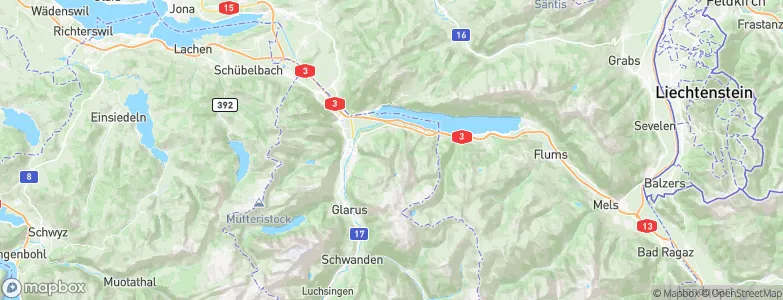 Filzbach, Switzerland Map