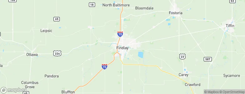 Findlay, United States Map