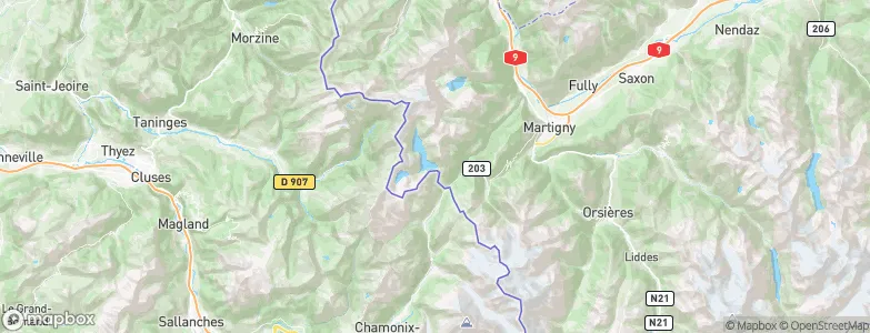 Finhaut, Switzerland Map