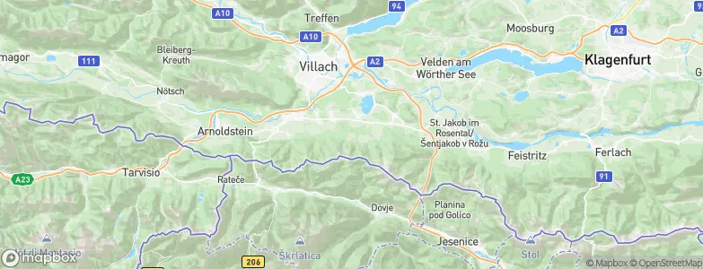 Finkenstein am Faaker See, Austria Map