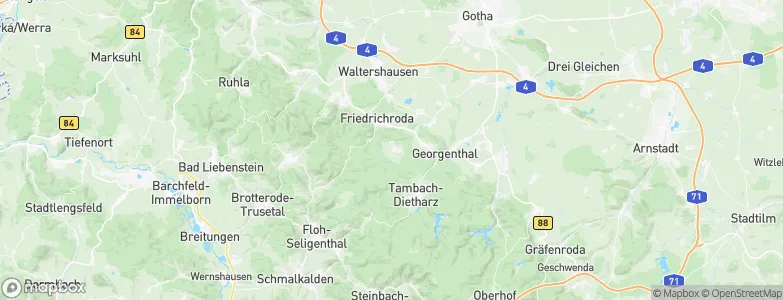 Finsterbergen, Germany Map