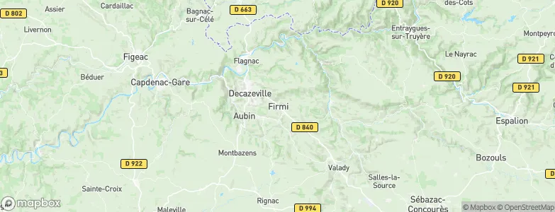 Firmi, France Map