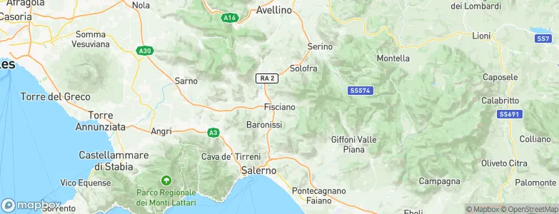 Fisciano, Italy Map