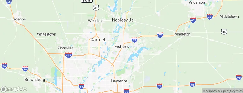 Fishers, United States Map