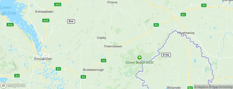 Fivemiletown, United Kingdom Map