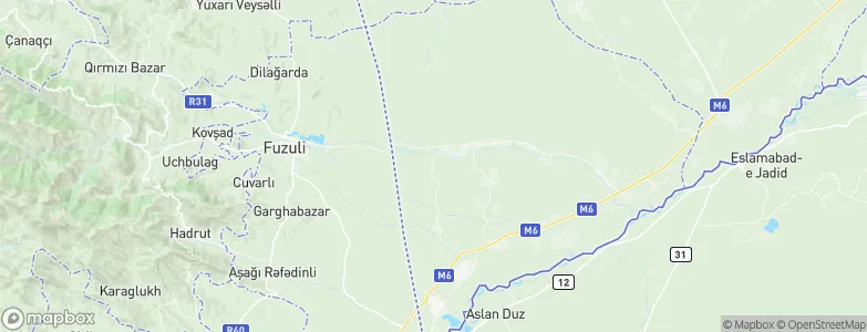 Fizuli Rayon, Azerbaijan Map