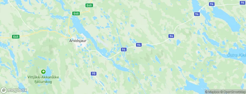 Fjällbonäs, Sweden Map