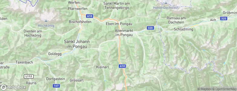 Flachau, Austria Map