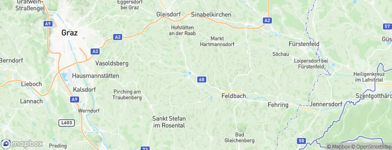 Fladnitz im Raabtal, Austria Map