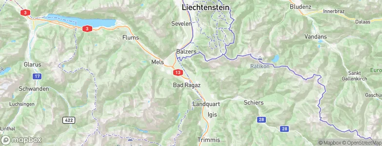Fläsch, Switzerland Map