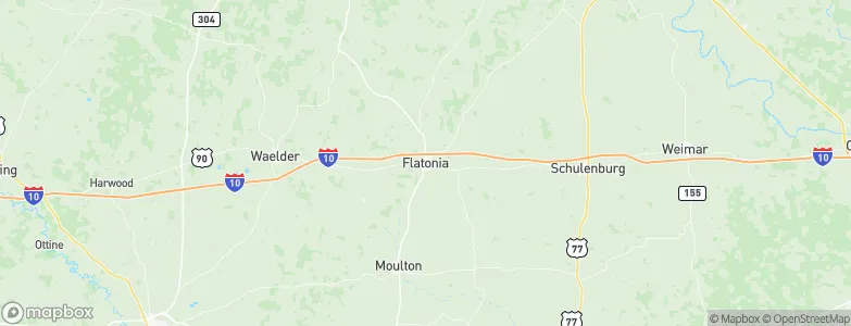 Flatonia, United States Map