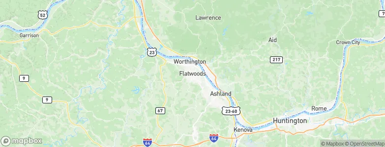 Flatwoods, United States Map