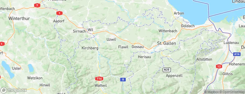 Flawil, Switzerland Map