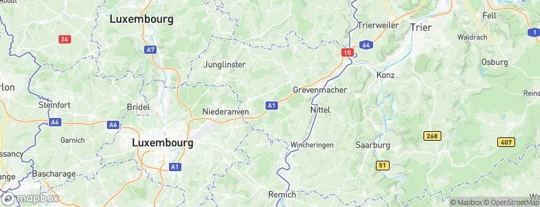 Flaxweiler, Luxembourg Map