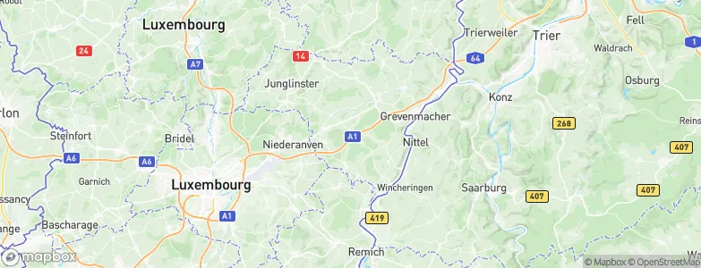 Flaxweiler, Luxembourg Map