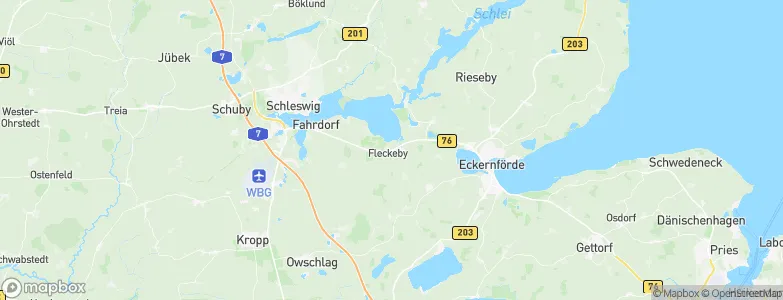 Fleckeby, Germany Map