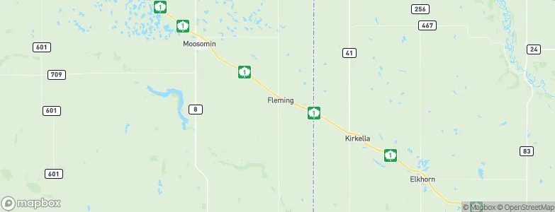 Fleming, Canada Map