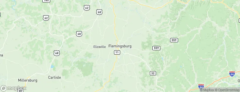 Flemingsburg, United States Map