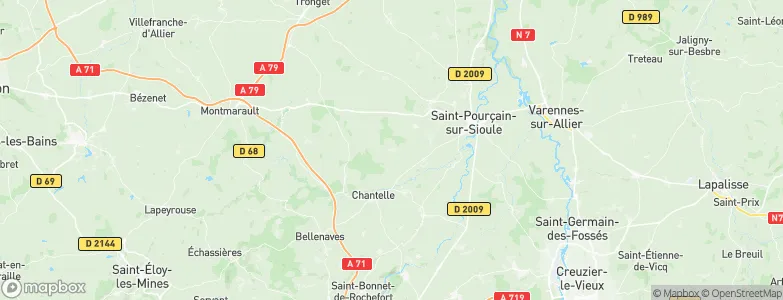 Fleuriel, France Map