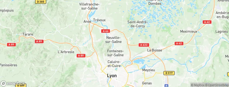 Fleurieu-sur-Saône, France Map
