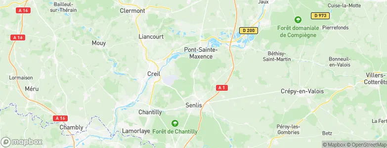 Fleurines, France Map