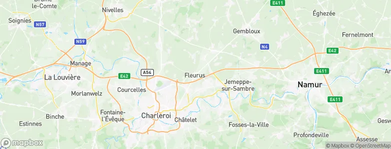 Fleurus, Belgium Map