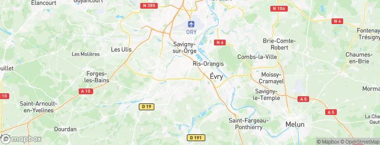 Fleury-Mérogis, France Map