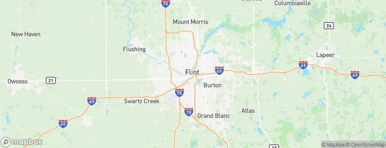 Flint, United States Map