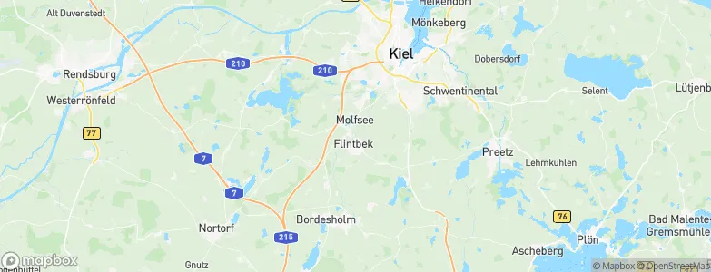Flintbek, Germany Map
