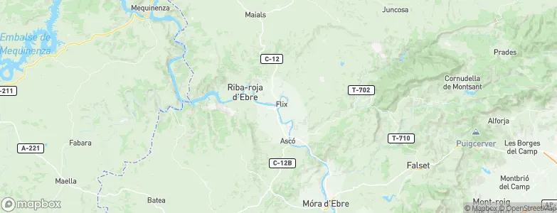 Flix, Spain Map