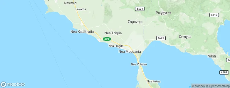 Flogita, Greece Map