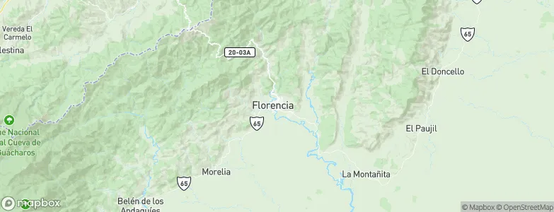 Florencia, Colombia Map