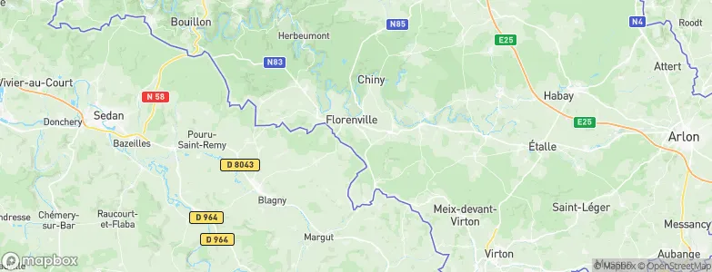 Florenville, Belgium Map