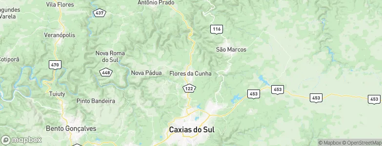 Flores da Cunha, Brazil Map