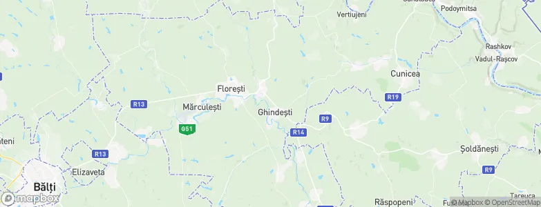 Floreşti, Moldova Map