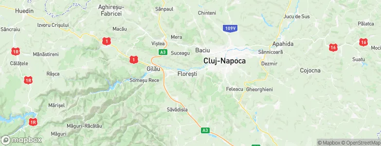 Floreşti, Romania Map