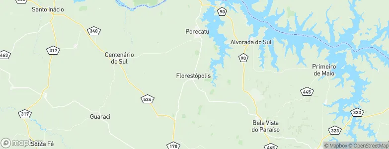 Florestópolis, Brazil Map