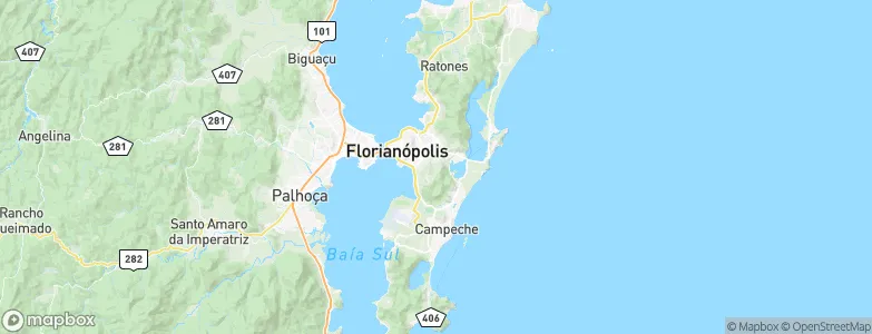Florianópolis, Brazil Map